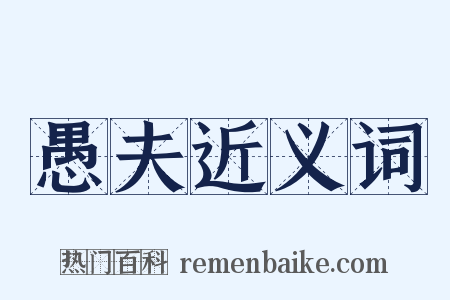 愚夫近义词是什么意思的图片